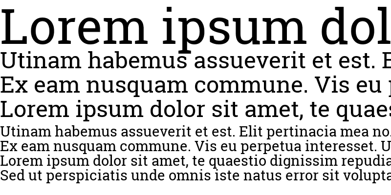 Best Google Fonts For Web Development 7 Roboto Slab regular weight sample showing serif details