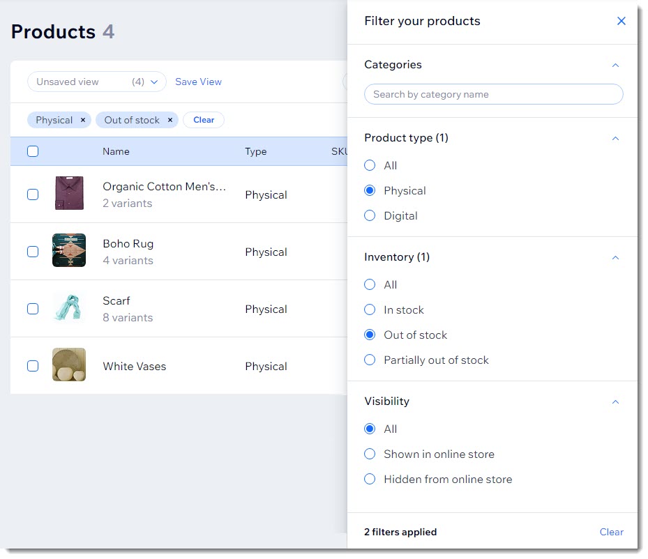 Wix eCommerce drag-and-drop website builder showing template selection and store setup for DIY entrepreneurs