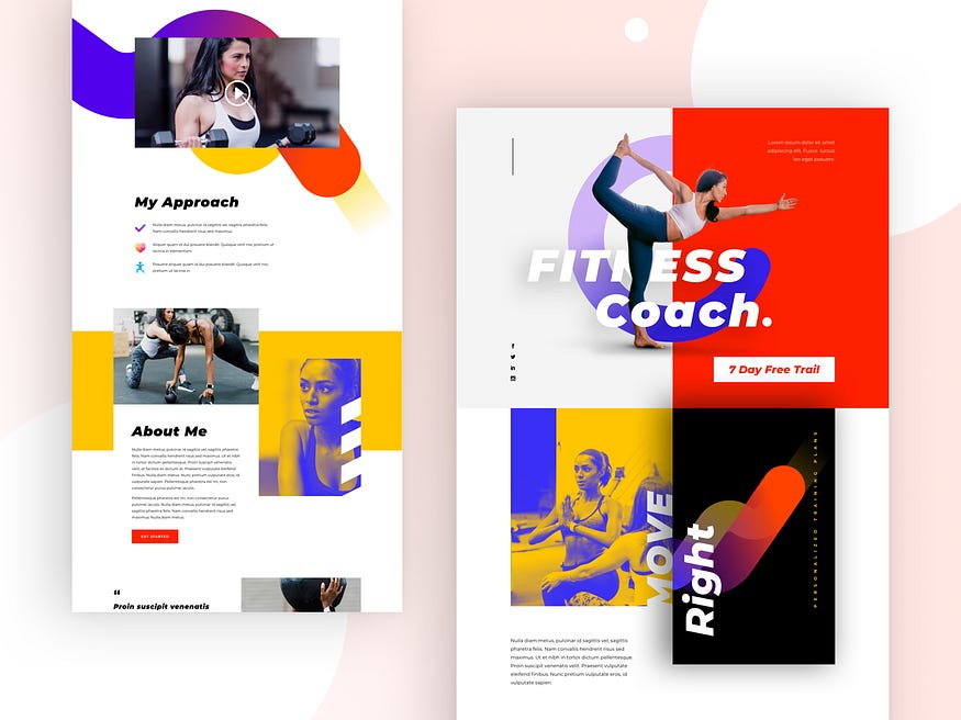 Elegant Themes Dribbble - corporate brochure style