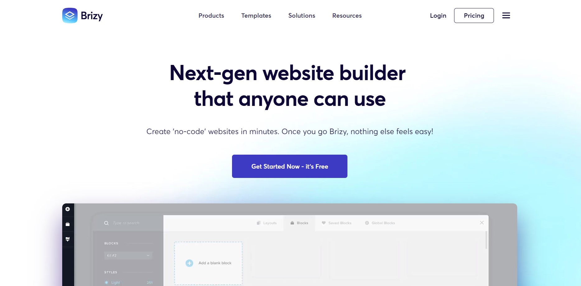 Free Website Builders with Custom Domain - Brizy