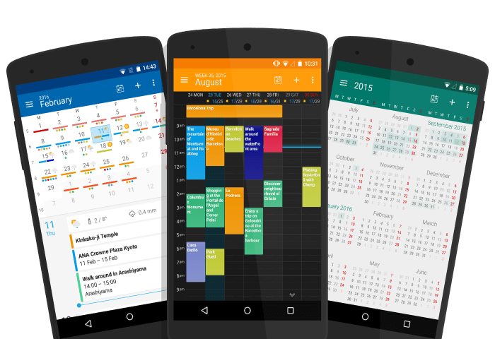 17 Best Google Calendar Alternatives 7 DigiCal calendar app showing multiple customizable views and widgets on Android