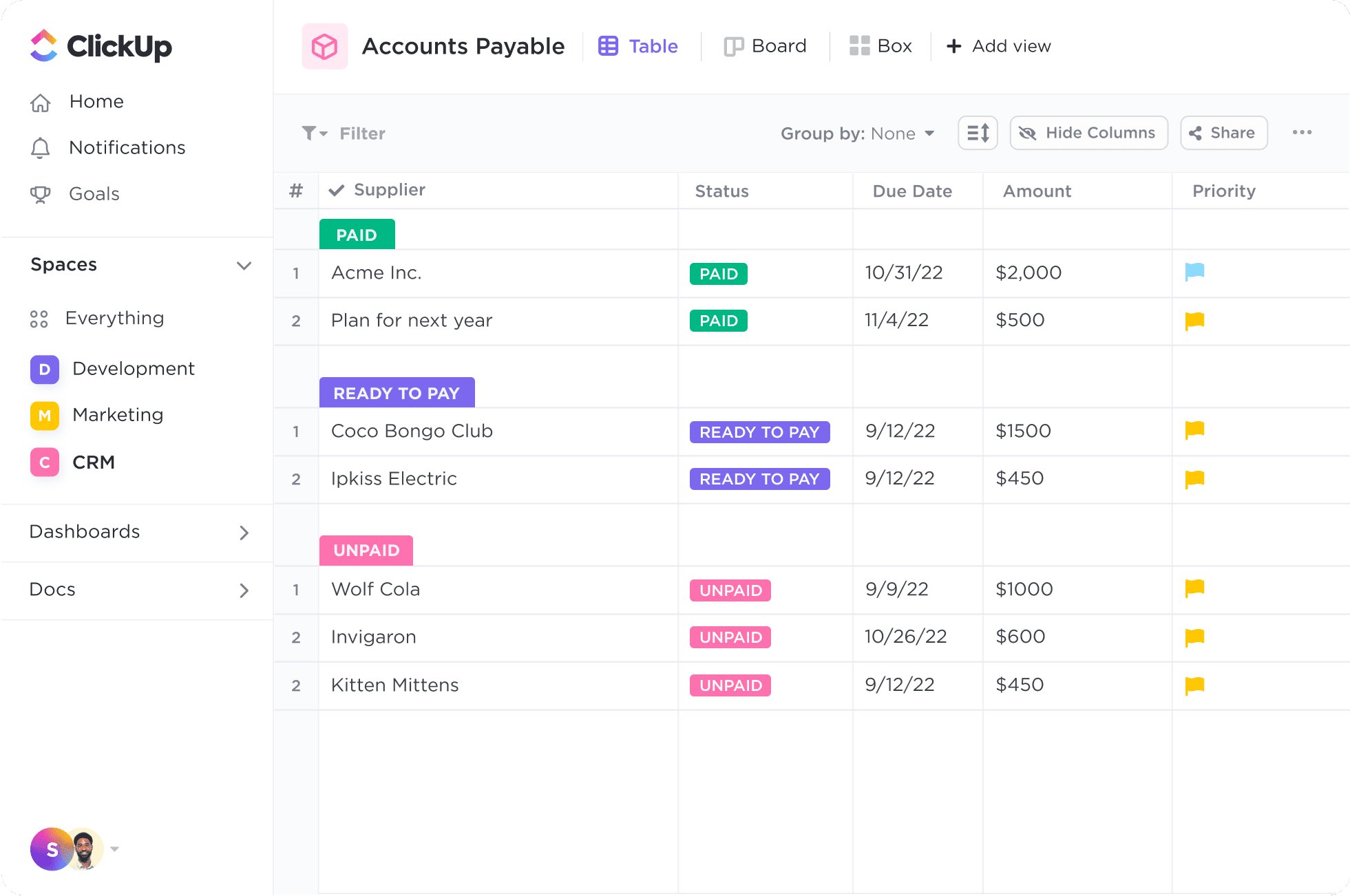 17 Best Google Calendar Alternatives 12 ClickUp dashboard showing multiple views including calendar, list, and board
