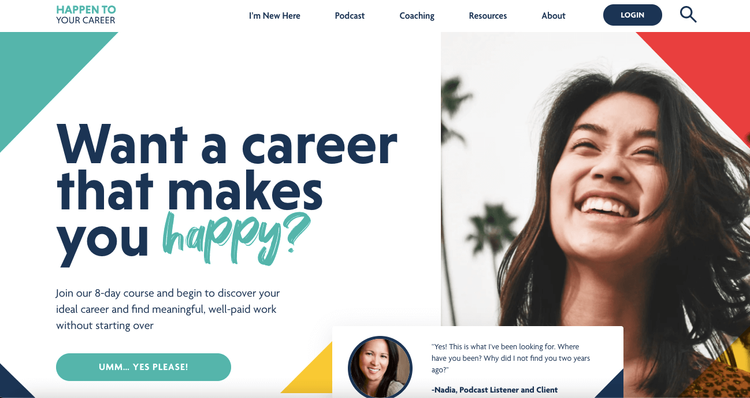 Happen to Your Career website with podcast and resources
