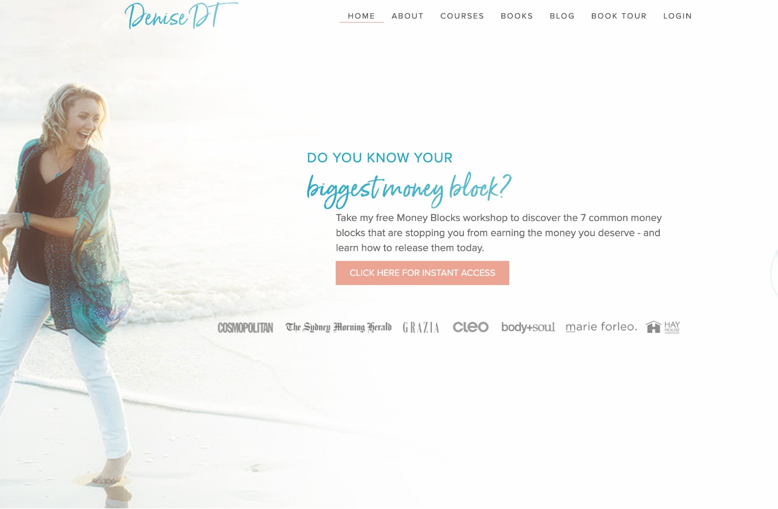 Denise Duffield Thomas money mindset coaching website