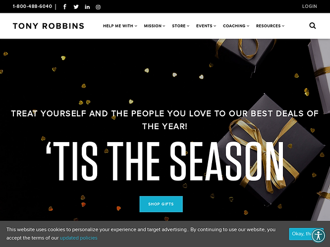 Life coaching websites - Tony Robbins