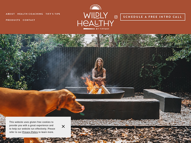 Life coaching websites design - Wildly Healthy by Tiffany