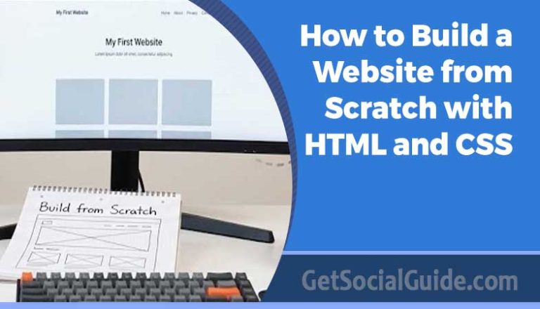 A professional developer workspace showing clean HTML and CSS code on a monitor.