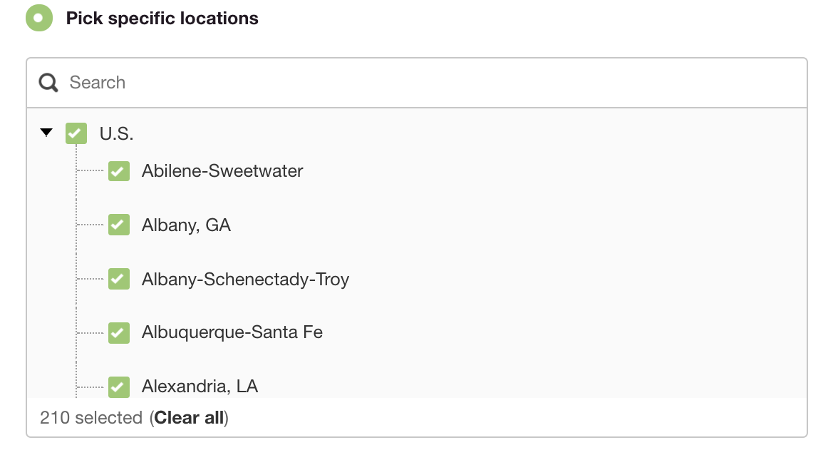 Pinterest Advertising Strategies 20 Pinterest location targeting