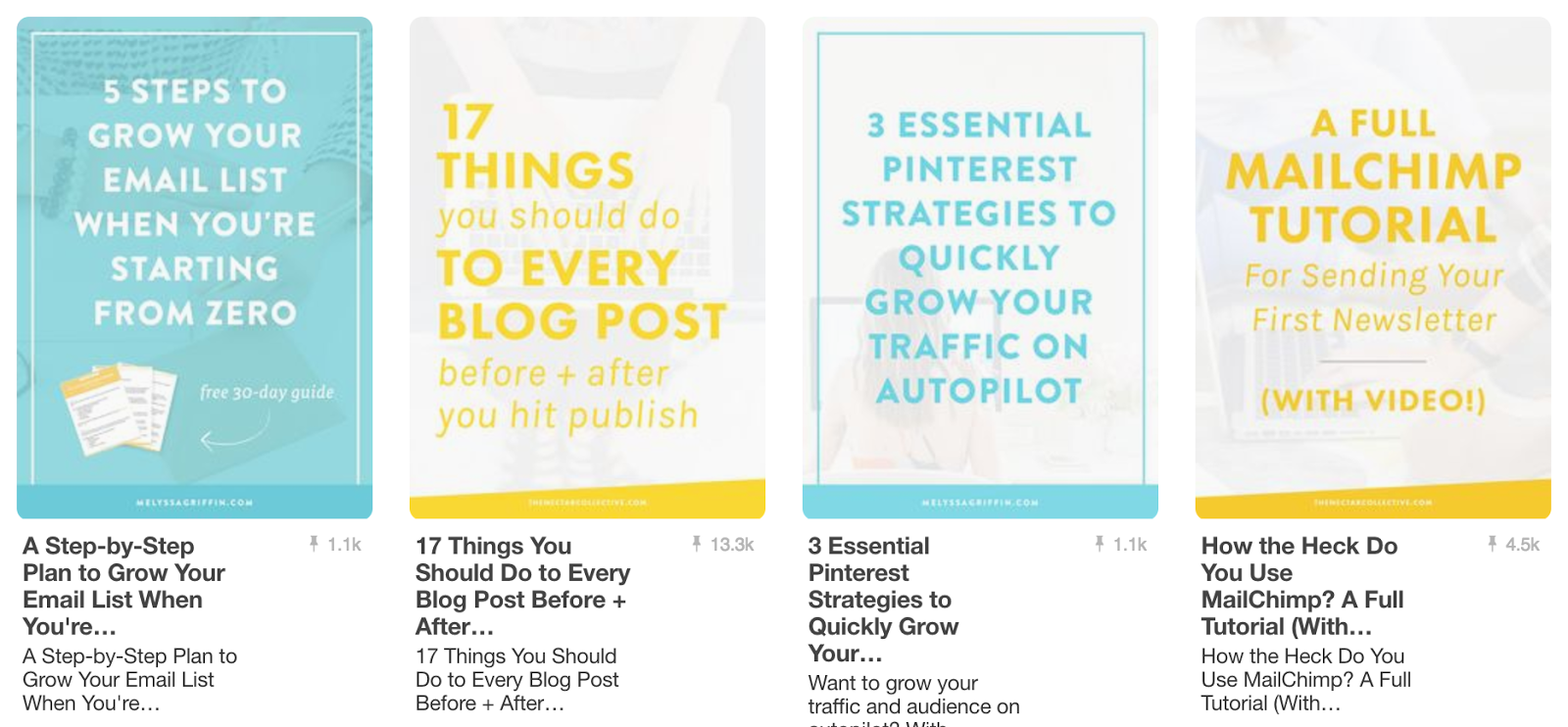 Pinterest Advertising Strategies 26 Consistent branded pins by Melyssa Griffin