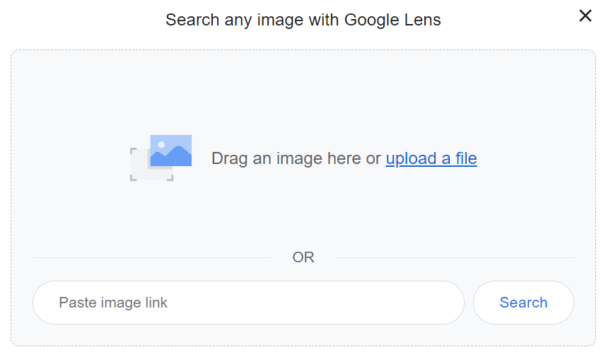 Reverse Video Search 3 Google Images search by image upload interface