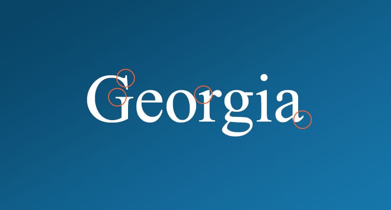 Serif vs Sans Serif 6 Close-up of serif font showing decorative tails and varying stroke weights at letter endings