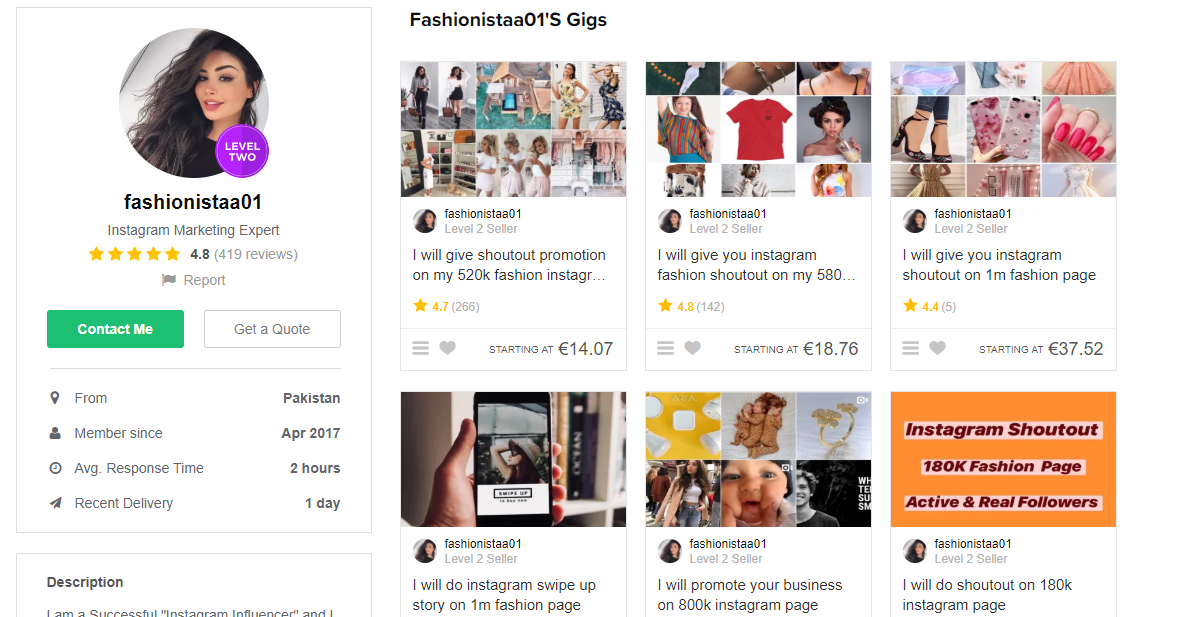Tips to Starting as a Freelancer on Fiverr 2 Professional Fiverr seller profile example: clear profile picture, well-written bio, and listed skills to attract clients