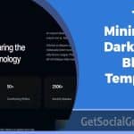 Top 10 Minimalist Dark Mode Blogger Templates