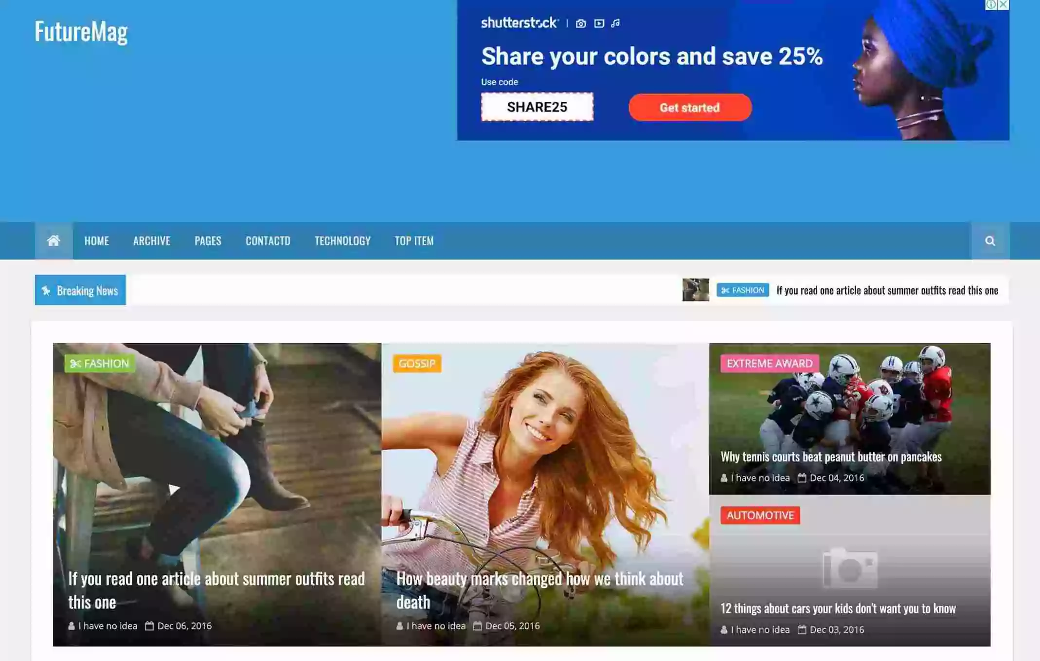 Top 5 High Quality AdSense Friendly Free Blogger Templates 24 FutureMag free blogger template