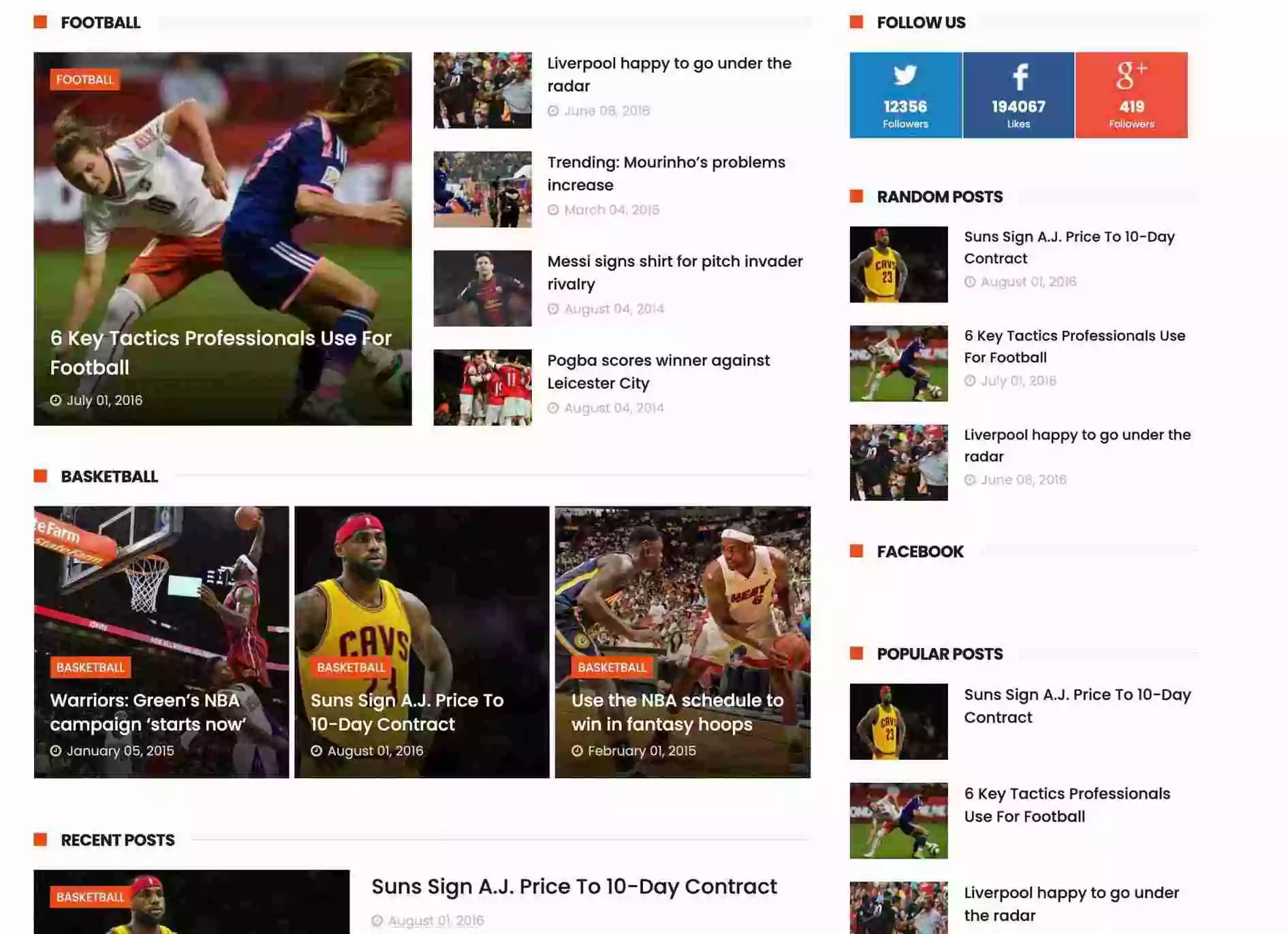 Top 5 High Quality AdSense Friendly Free Blogger Templates 37 Sportsmag