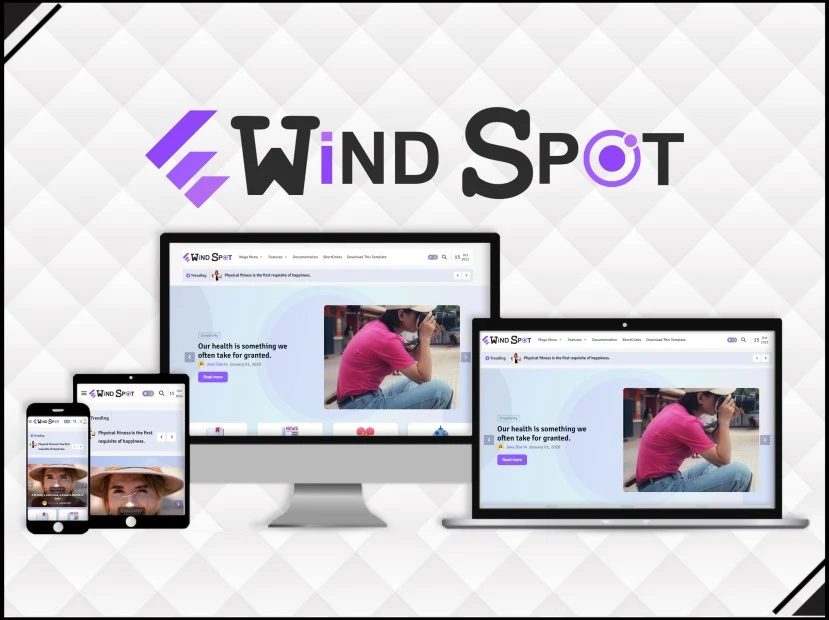 Top 5 High Quality AdSense Friendly Free Blogger Templates 39 Wind Spot Blogger Template