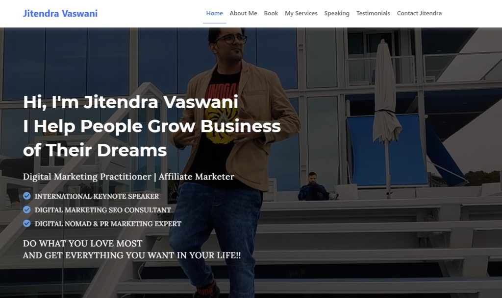 Jitendra Vaswani's personal blog, a resource for internet marketing, SEO, and digital products from a seasoned entrepreneur