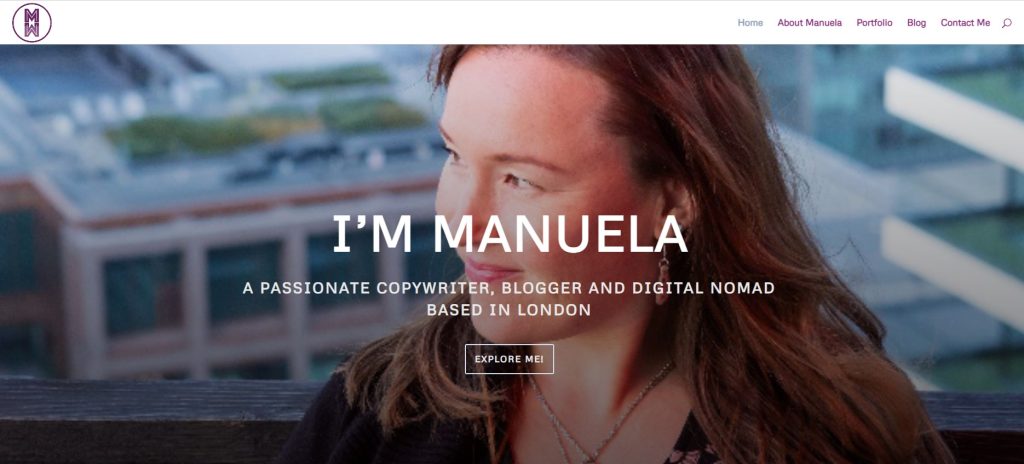 Manuela Willbold's personal blog, a portfolio and resource for copywriting, content marketing, and digital nomad lifestyle