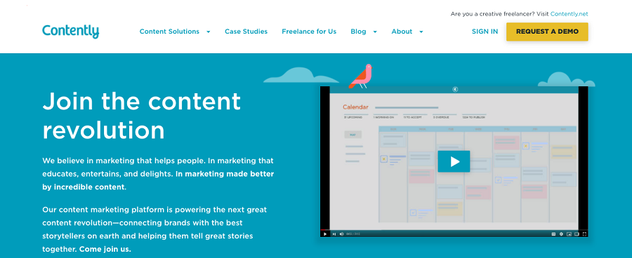 Top 10 Freelance Writing Platforms 3 Contently freelance writing platform connecting writers with Fortune 500 brands for premium content assignments