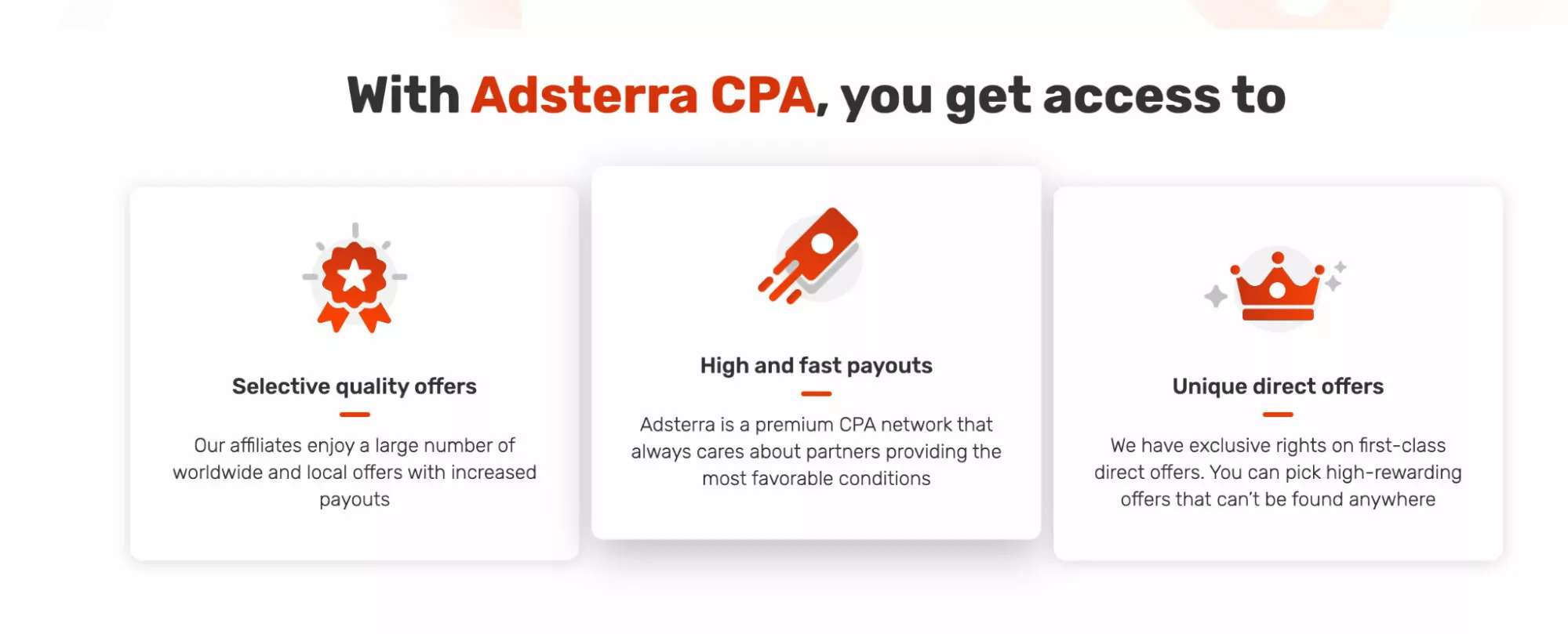 Adsterra CPA Network dashboard interface showing offers, statistics, and payment options