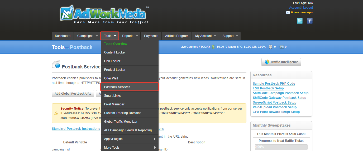 AdWork Media content locking interface with survey and offer walls