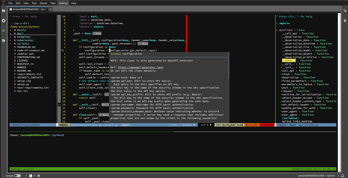 Jupyter Notebook interface for data science with code cells and visualizations