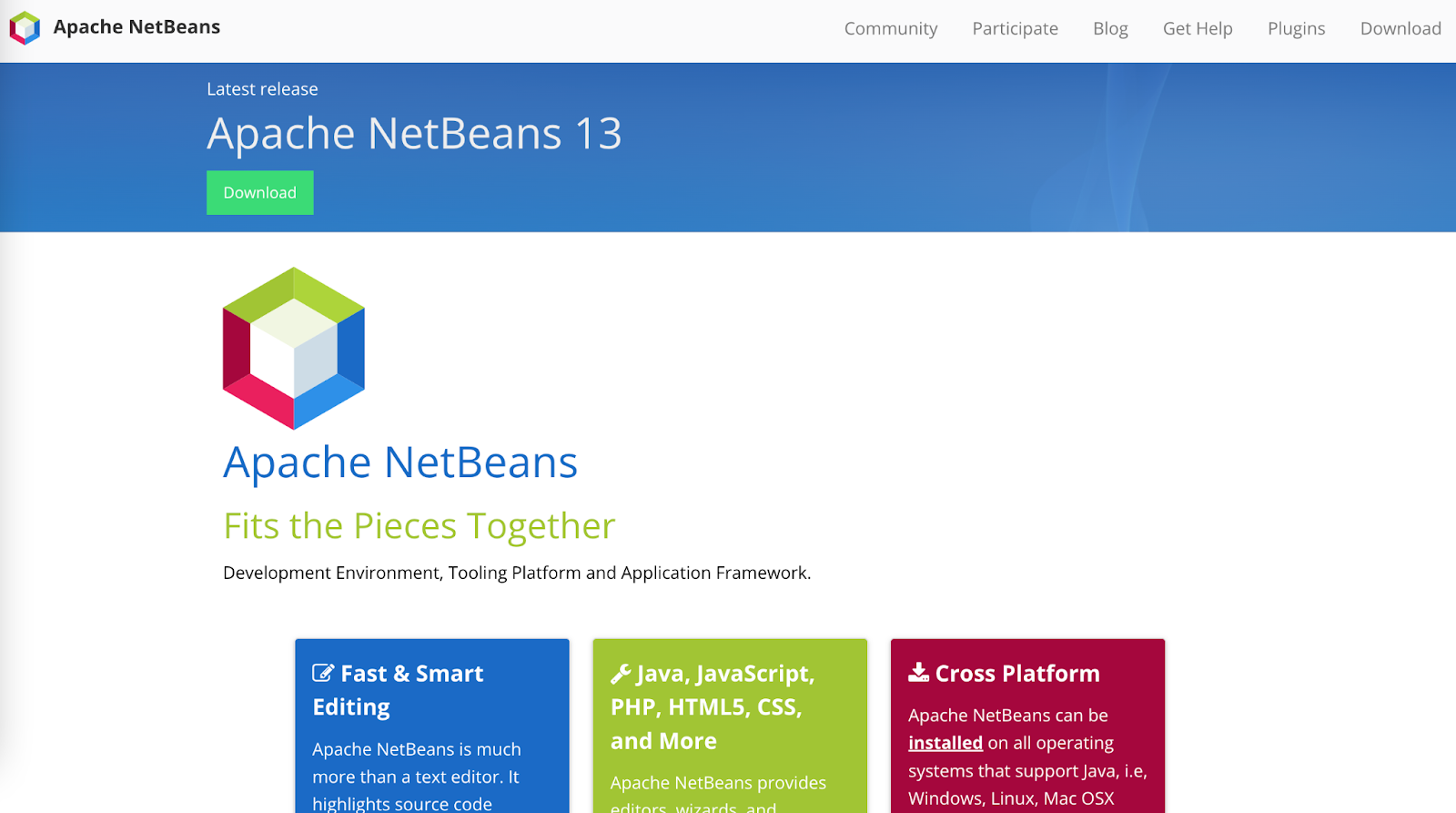NetBeans integrated development environment interface for Java and other languages.