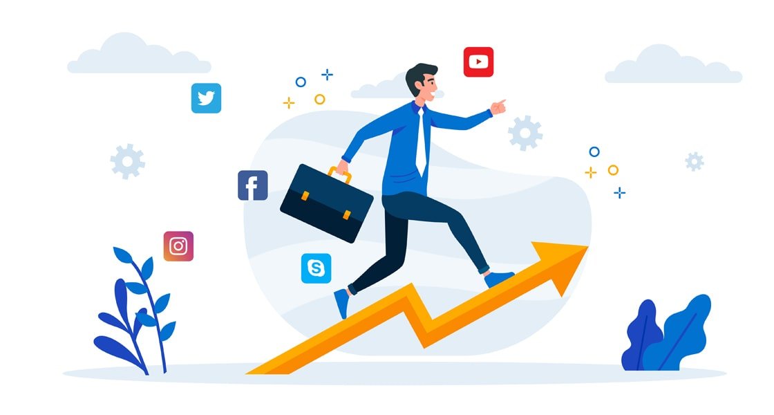 Grow Your Business 2 Business growth strategy diagram showing interconnected pathways to expansion and success
