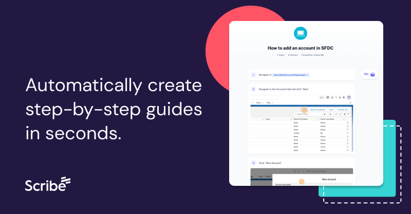 Scribe – create step-by-step guides with AI