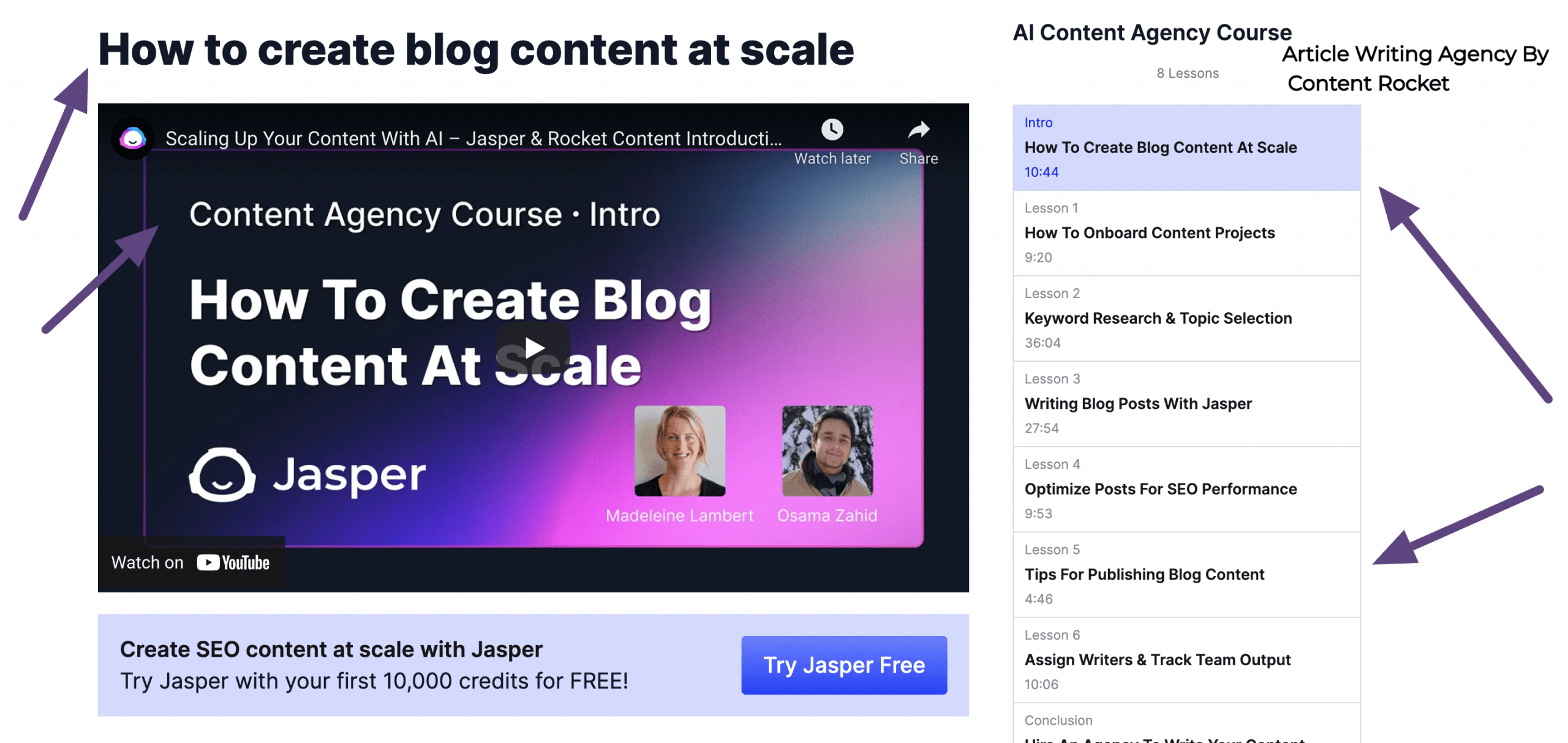 Article writing agency with AI