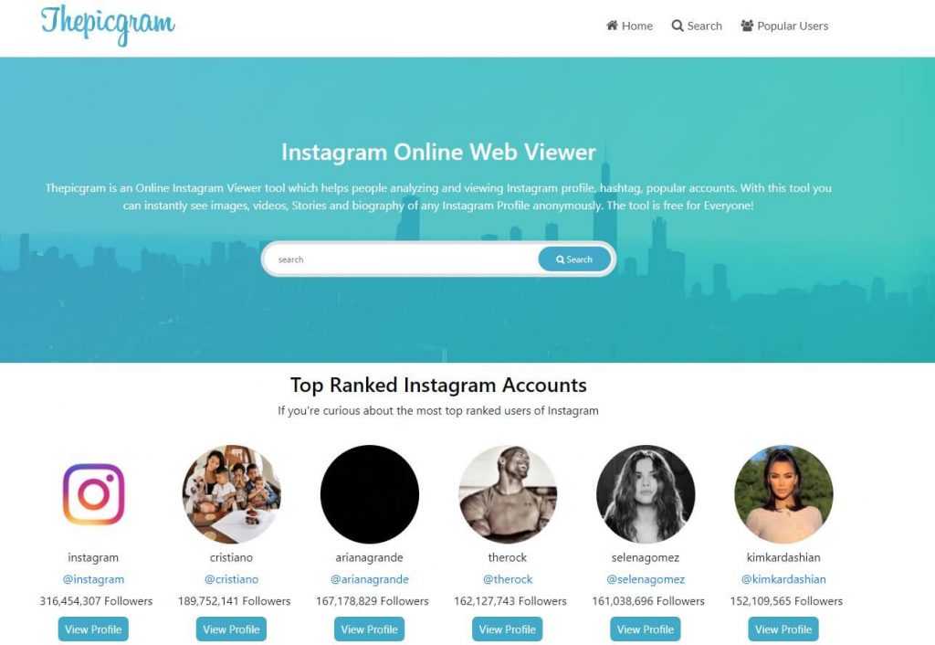 What is Pikdo 4 Ingram viewer interface similar to Instagram layout