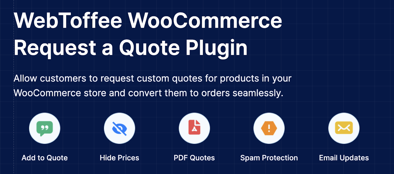 Request a Quote for WooCommerce interface showing quote request form and negotiation workflow